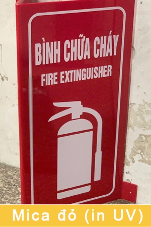 Tấm nhựa mica acrylic màu đỏ