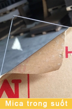 Tấm nhựa mica acrylic màu trong suốt