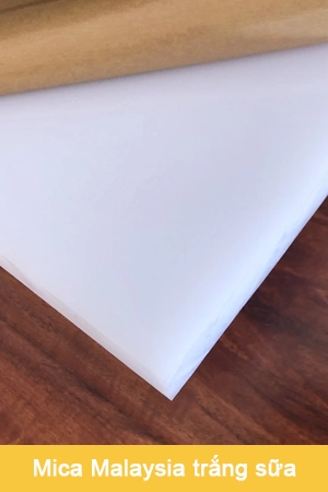 Tấm mica Malaysia trắng sữa