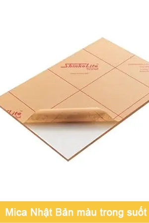 Tấm mica Nhật Bản Shinkolite màu trong suốt